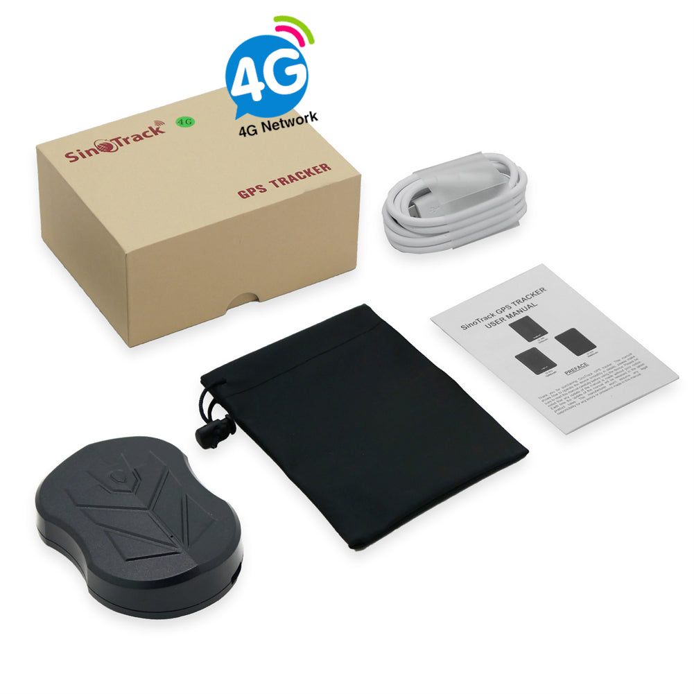SinoTrack 4G GPS Tracker for Vehicles, ST-905L Strong Battery Anti-Theft GPS Tracker Waterproof Locator Real-Time Location Device for Car Motorcycle Truck Taxi with No Monthly Fee Tracking System