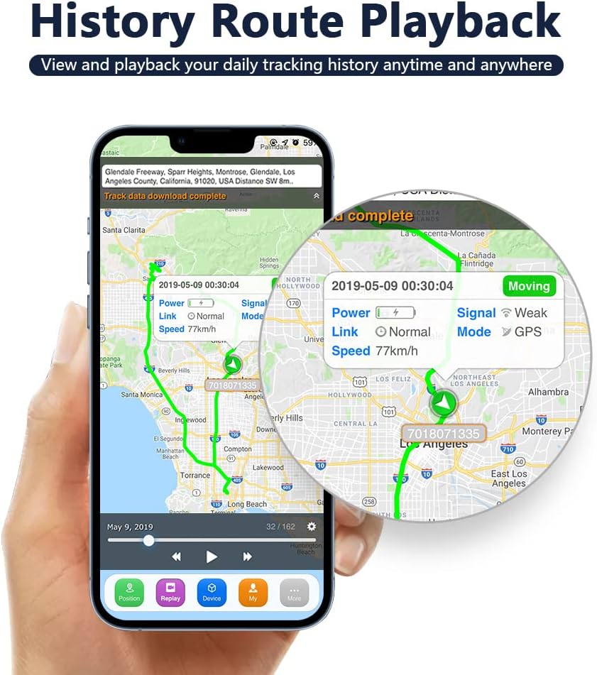 SinoTrack 4G GPS Tracker for Vehicles,ST-906L-SA Real Time Anti-Lost Alarm Locator with Relay Cut Engine Off GPS Tracking Device for Car Motorcycle Truck Taxi with Free APP