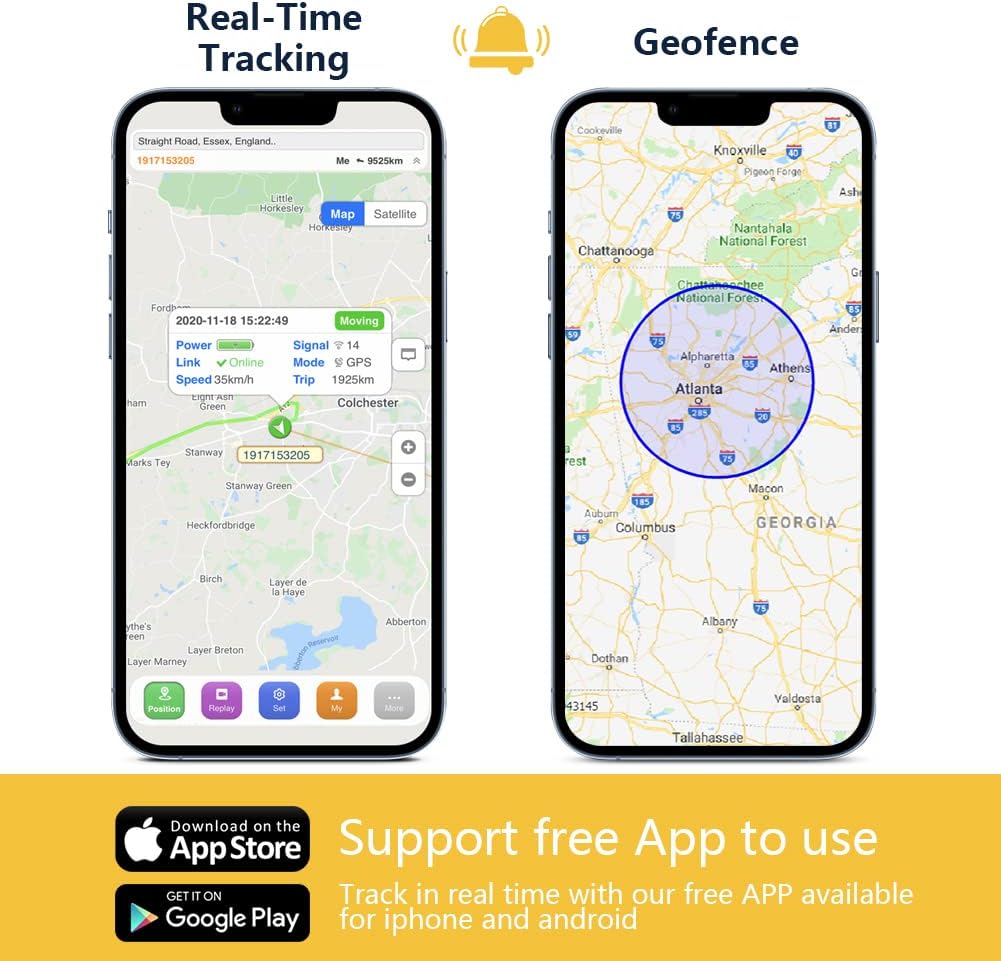 SinoTrack ST-907L 4G Vehicle Car GPS Tracker, Car Relay Anti Lost Alarm GPS Locator Real-Time Location Remote Control Cut Off Oil and Power Device for Car Motorcycle Truck Taxi, Support Platform