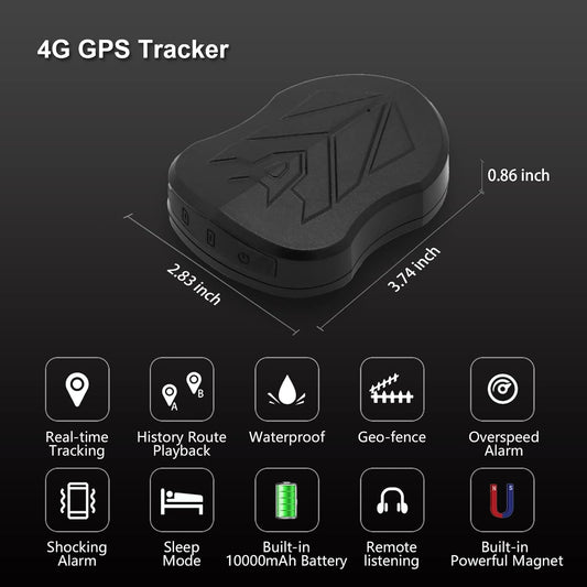SinoTrack GPS Tracker for Vehicles,4G LTE GPS Tracking Device,ST-915L Real time Strong Magnetic Tracker for Car Motorcycle Taxi Truck Bus