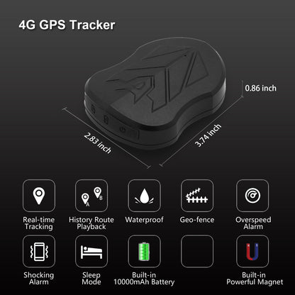 SinoTrack GPS Tracker for Vehicles,4G LTE GPS Tracking Device,ST-915L Real time Strong Magnetic Tracker for Car Motorcycle Taxi Truck Bus