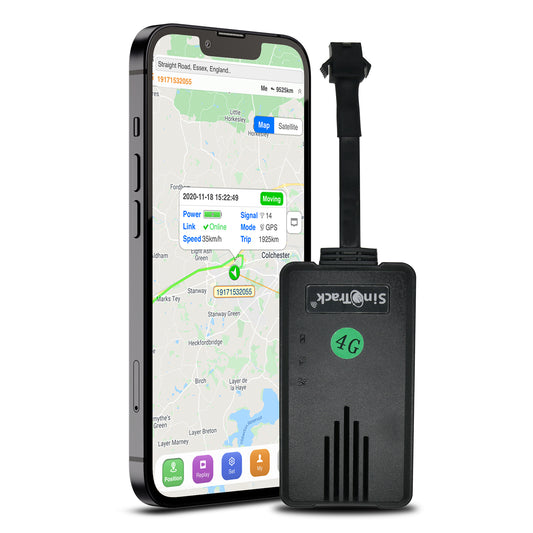 SinoTrack 4G GPS Tracker for Vehicles,ST-906L-SA Real Time Anti-Lost Alarm Locator with Relay Cut Engine Off GPS Tracking Device for Car Motorcycle Truck Taxi with Free APP